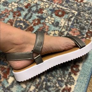 Teva look alike! Pewter Sandals brand new